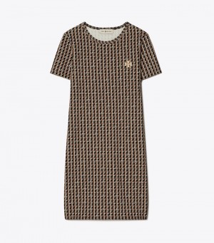 Women's Tory Burch Basket-weave T-shirt Dresses | PTUBZK-432