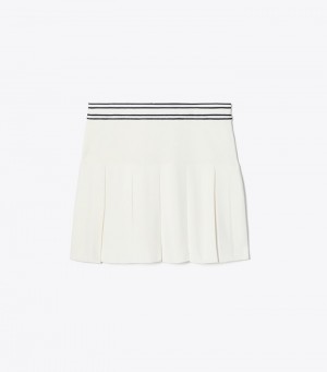 Women's Tory Burch Box Pleat Tech Knit Tennis Skirts | ZKECSJ-927