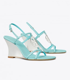 Women's Tory Burch Capri Miller Wedge Sandals | JVRTLK-458