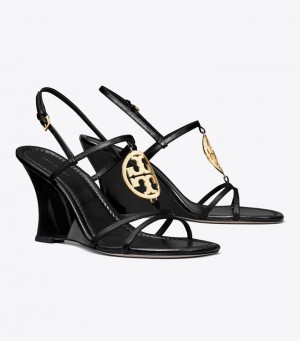 Women's Tory Burch Capri Miller Wedge Sandals | FXEDOS-284