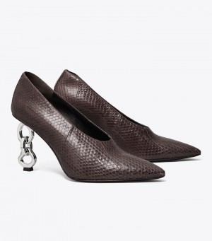 Women's Tory Burch Chain Pump Heels | PXGCHW-703