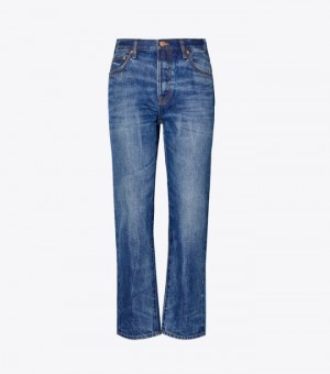 Women's Tory Burch Classic Denim Pants & Denim | EBCTMA-782