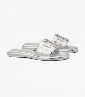 Women's Tory Burch Double T Sport Slide | AVJYNQ-410