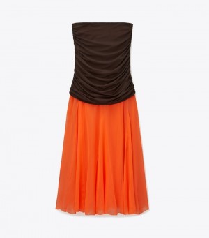 Women's Tory Burch Jersey Chiffon Skirts | UOMRGB-180