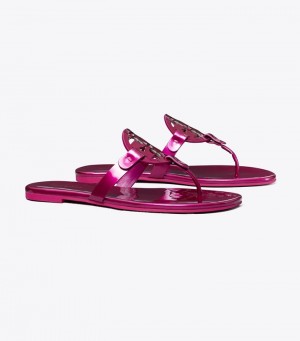 Women's Tory Burch Miller Soft Patent Leather Sandals | MAKUWS-928