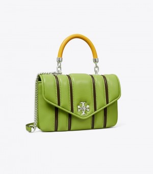 Women's Tory Burch Mini Kira Bombé Stripe Top-handle Crossbody Bags | FQRVEN-261