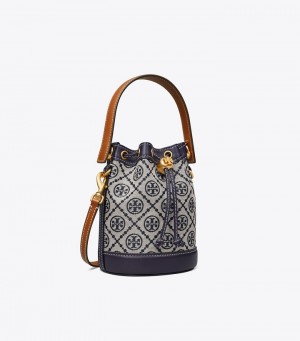 Women's Tory Burch Mini T Monogram Bucket Bags | DTWSKC-874