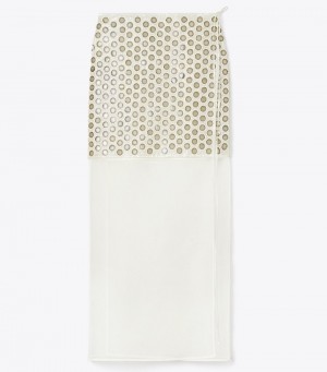 Women's Tory Burch Mirror Embellished Double-layer Skirts | RYHWMD-205