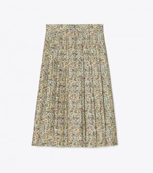 Women's Tory Burch Printed Silk Pleated Skirts | GAPOBE-913