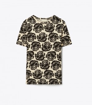 Women's Tory Burch Rose Tops & Shirts | BURHAE-542