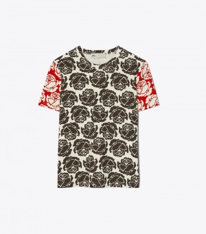 Women's Tory Burch Rose Tops & Shirts | WHFYSO-916