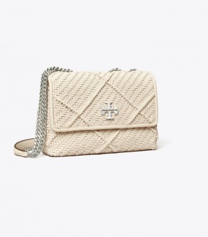 Women's Tory Burch Small Kira Diamond Woven Convertible Shoulder Bags | SMREUV-042