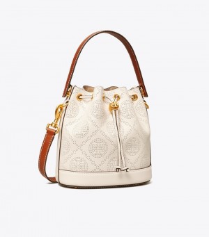 Women's Tory Burch T Monogram Perforated Bucket Bags | VKDGXA-729