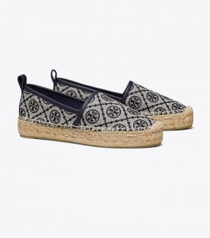 Women's Tory Burch T Monogram Platform Espadrilles | ODBSKQ-068