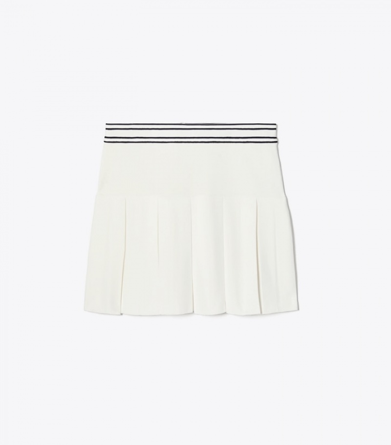 Women\'s Tory Burch Box Pleat Tech Knit Tennis Skirts | ZKECSJ-927