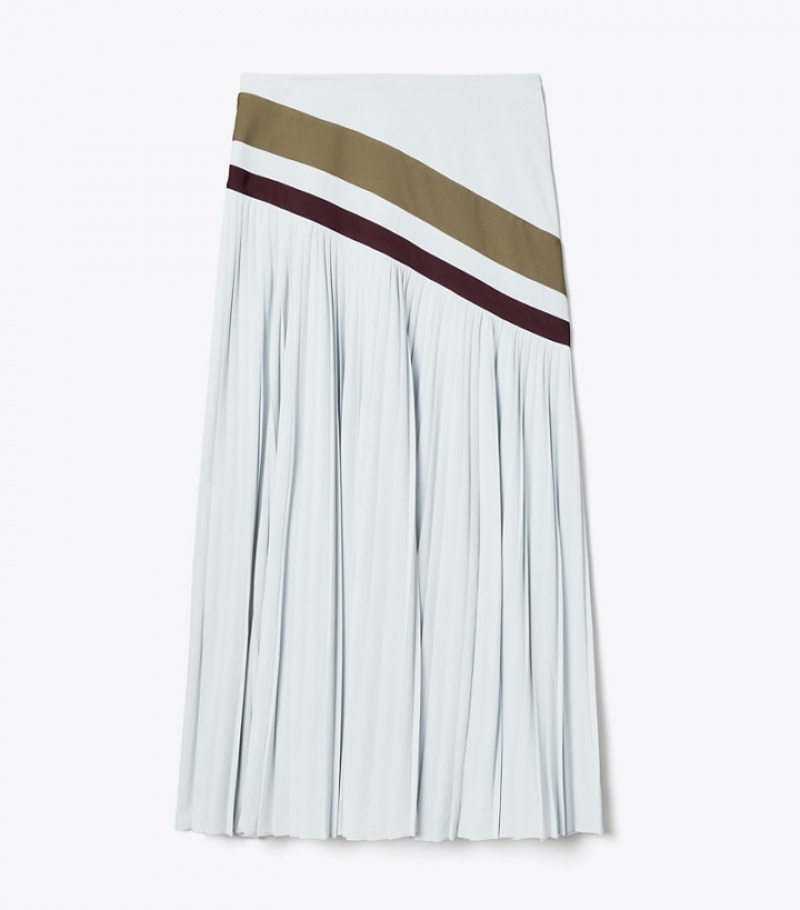 Women\'s Tory Burch Chevron Pleated Skirts | FSZGHI-587