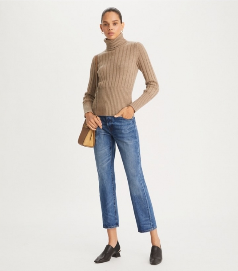 Women's Tory Burch Classic Denim Pants & Denim | EBCTMA-782