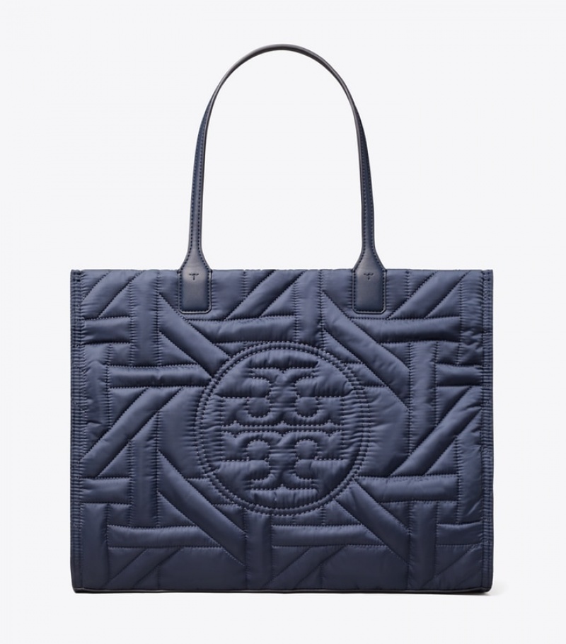 Women's Tory Burch Ella Basketweave Tote Bags | QBAGXN-569