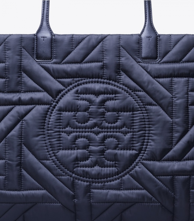 Women's Tory Burch Ella Basketweave Tote Bags | QBAGXN-569