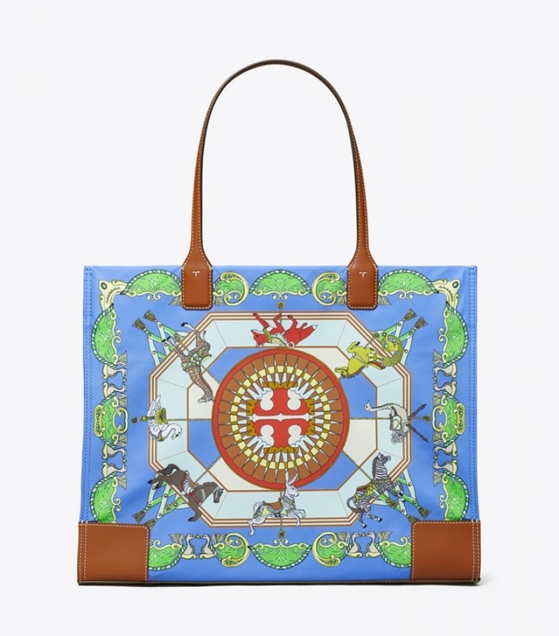 Women's Tory Burch Ella Printed Tote Bags | VTOWEQ-672