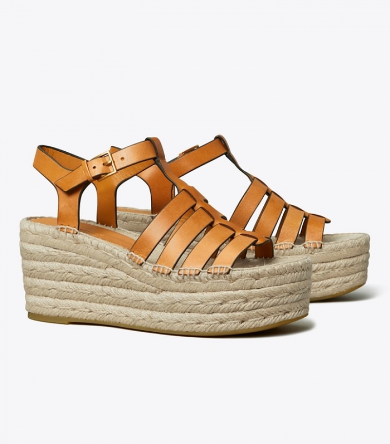 Women\'s Tory Burch Fisherman Wedge Espadrilles | YXQBPC-845