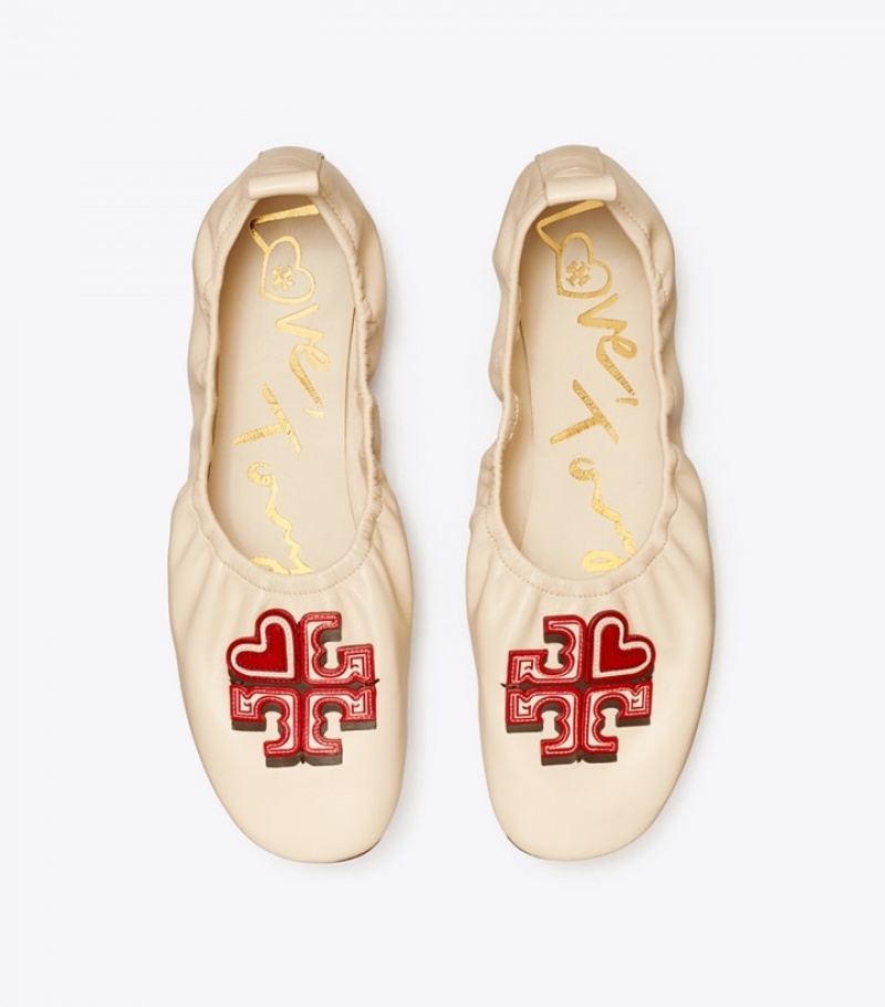 Women's Tory Burch Heart Ballets & Flats | AFWRQJ-046