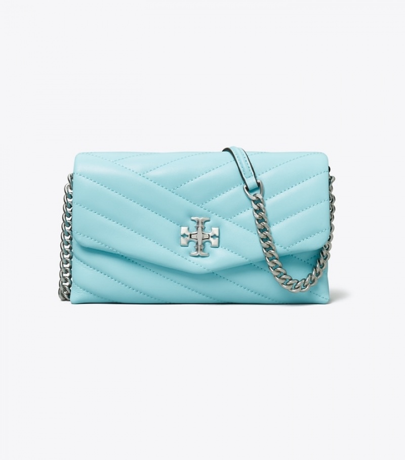 Women's Tory Burch Kira Chevron Chain Wallet Mini Bags | XMJWBA-925