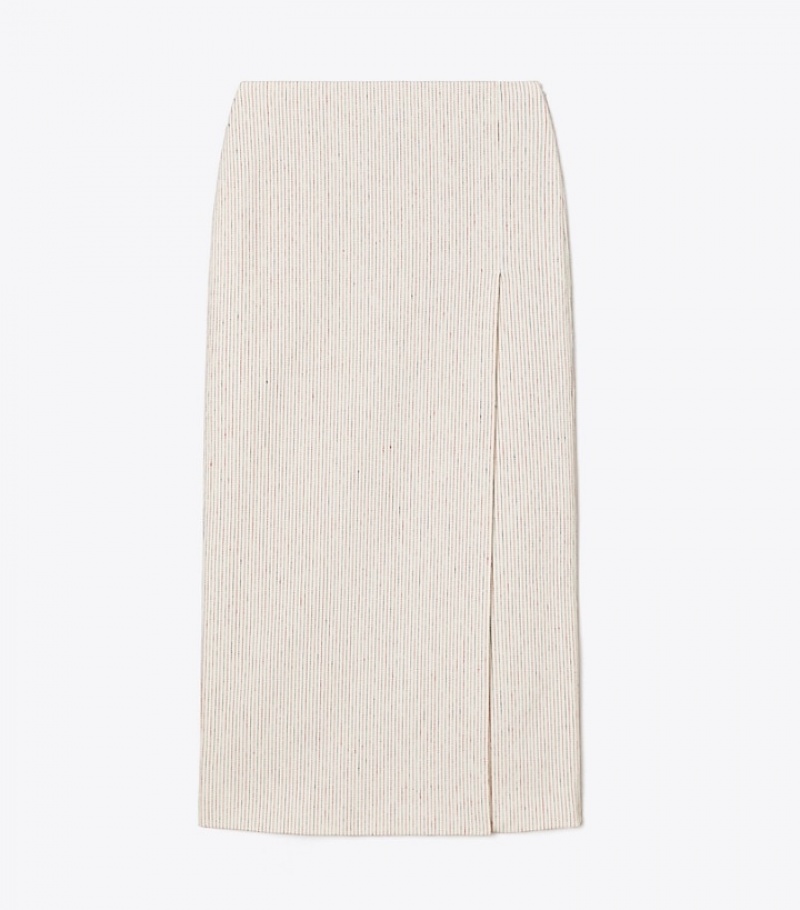 Women\'s Tory Burch Linen Wrap Skirts | LUJEBV-619