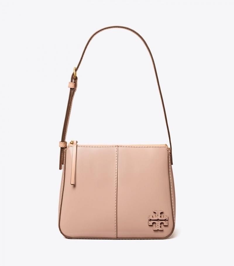 Women's Tory Burch Mcgraw Spazzolato Pickstitch Boxy Shoulder Bags | IDOPBU-704