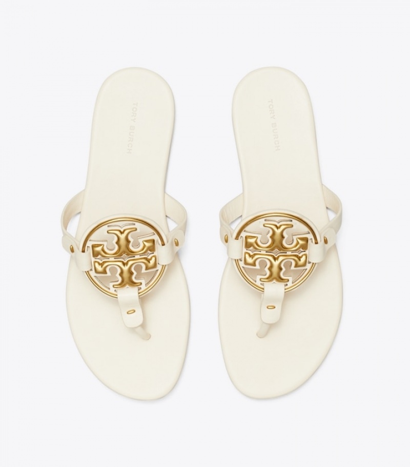 Women's Tory Burch Metal Miller Soft Sandals | PSUZCX-130