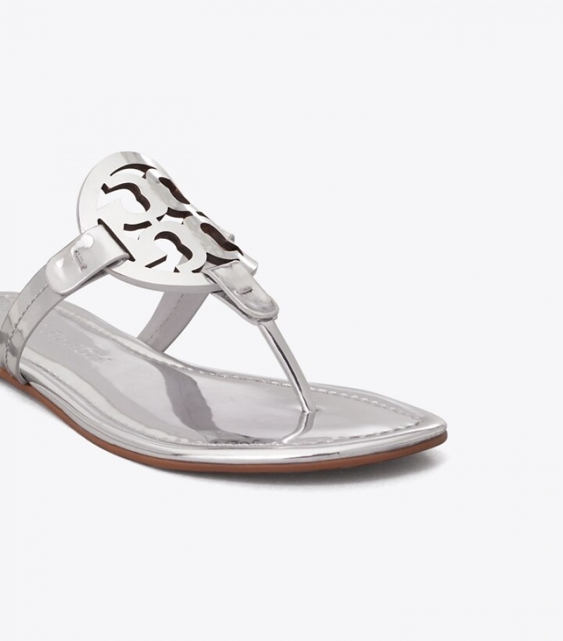 Women's Tory Burch Miller Metallic Sandals | ENOMYW-945