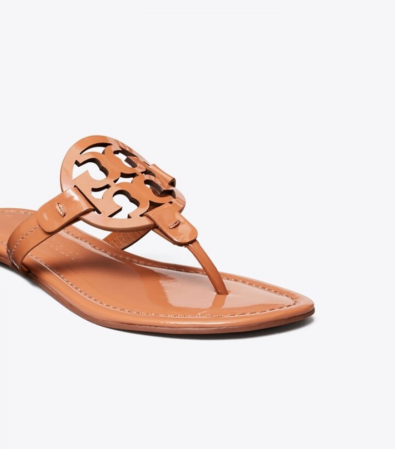 Women's Tory Burch Miller Patent Leather Sandals | ERDFBQ-831