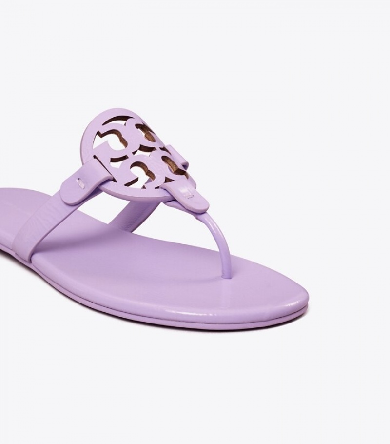 Women's Tory Burch Miller Soft Patent Leather Sandals | ZQJEMB-827