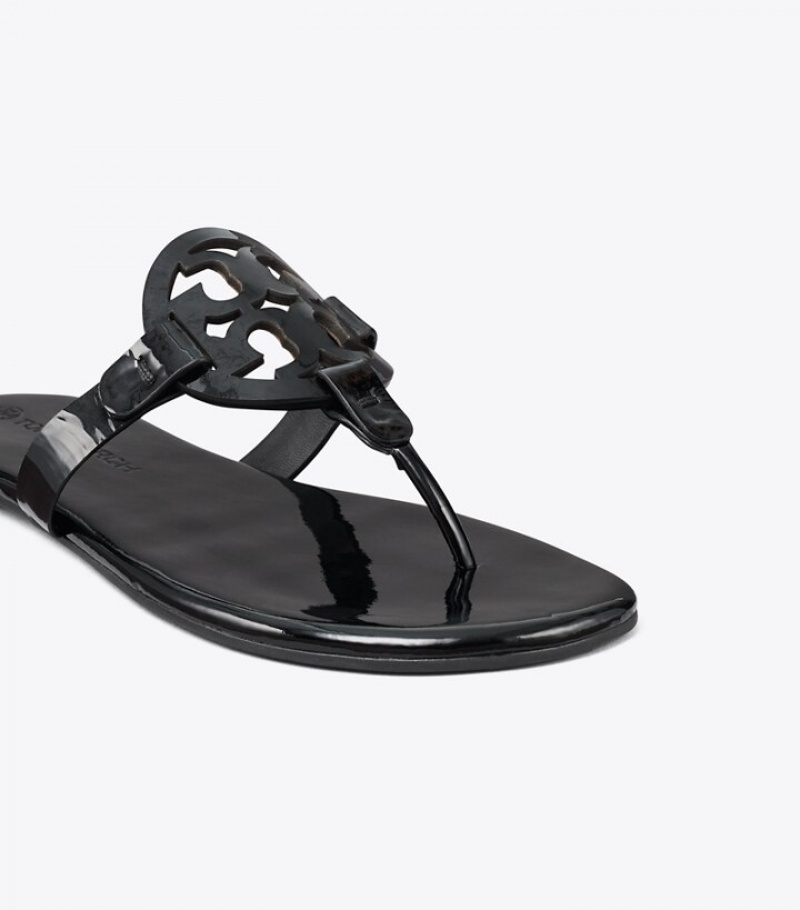 Women's Tory Burch Miller Soft Patent Leather Sandals | GMIFSX-913