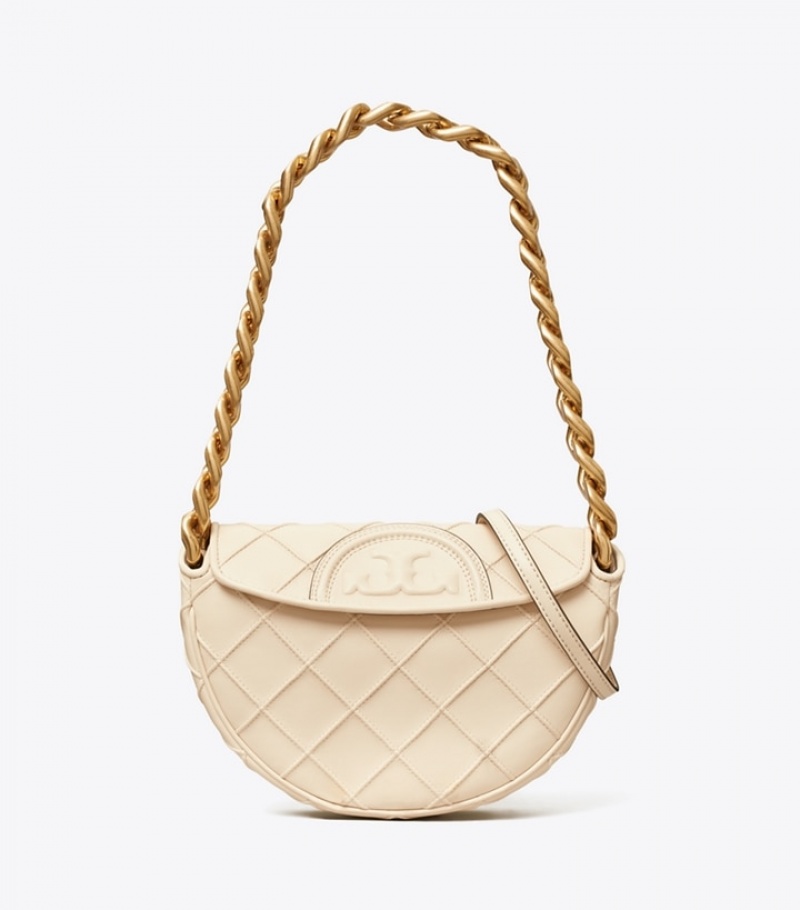 Women's Tory Burch Mini Fleming Soft Crescent Bags | MAZSEC-384