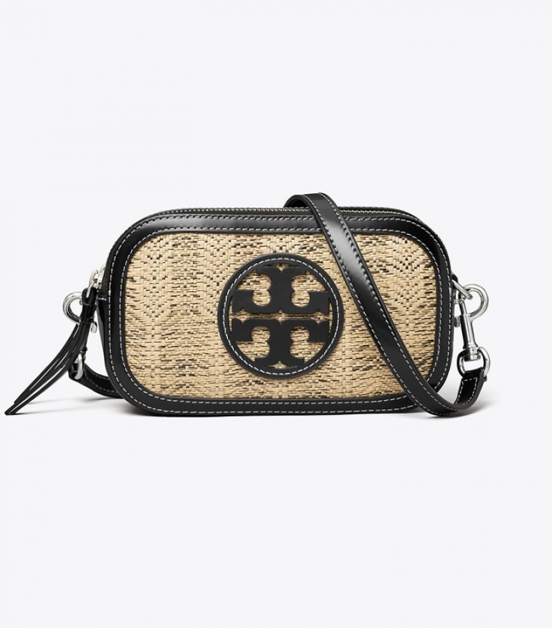 Women's Tory Burch Mini Miller Linen Crossbody Bags | QOSRHG-275