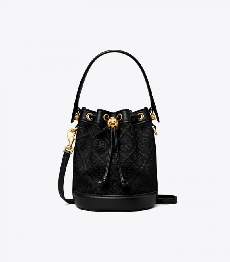 Women's Tory Burch Mini T Monogram Bucket Bags | HDTRPX-482