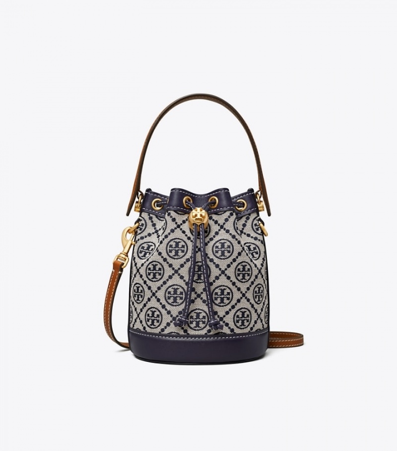 Women's Tory Burch Mini T Monogram Bucket Bags | DTWSKC-874