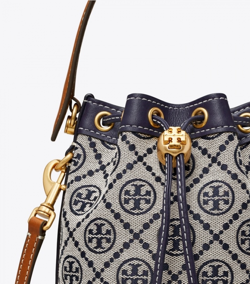 Women's Tory Burch Mini T Monogram Bucket Bags | DTWSKC-874