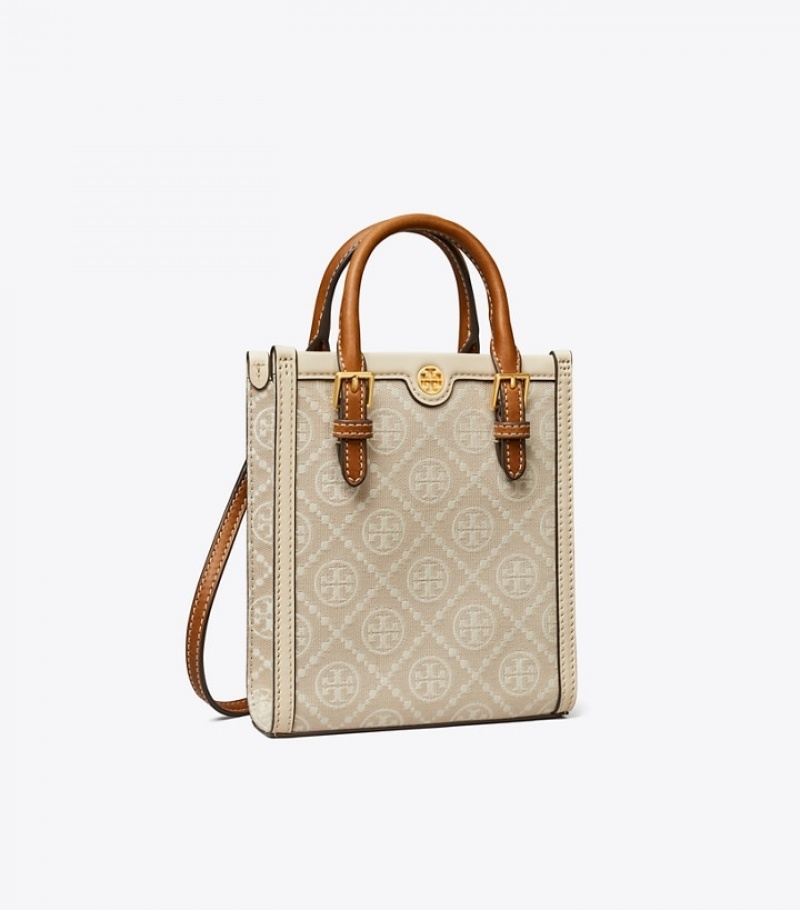 Women\'s Tory Burch Mini T Monogram Tote Bags | RHYSIN-490