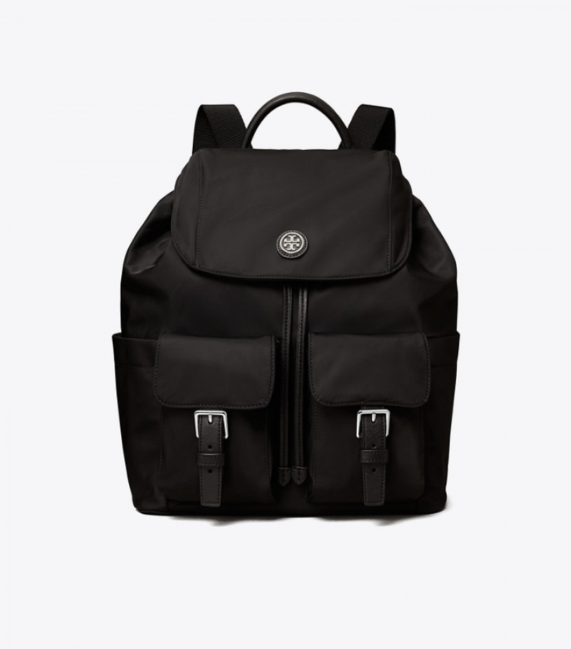 Women's Tory Burch Nylon Flap Backpacks | EXIMQL-936