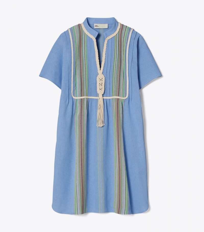 Women\'s Tory Burch Striped Mini Tunic Swimwear & Cover-Ups | EHPRQD-453