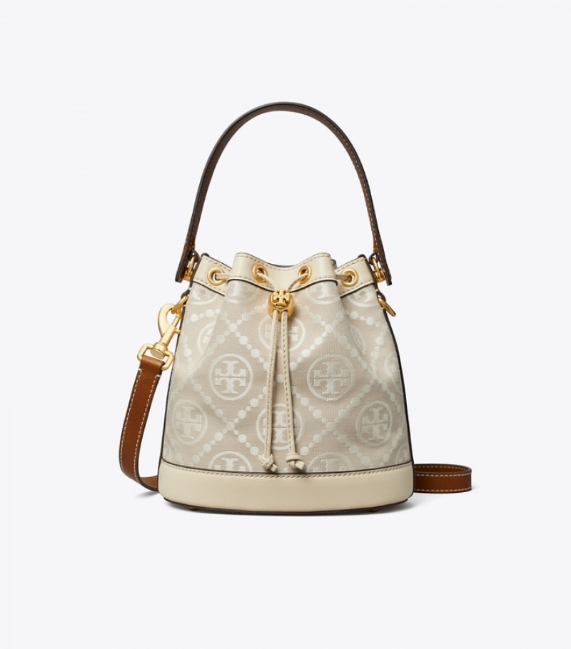 Women's Tory Burch T Monogram Bucket Bags | WVRBLK-120