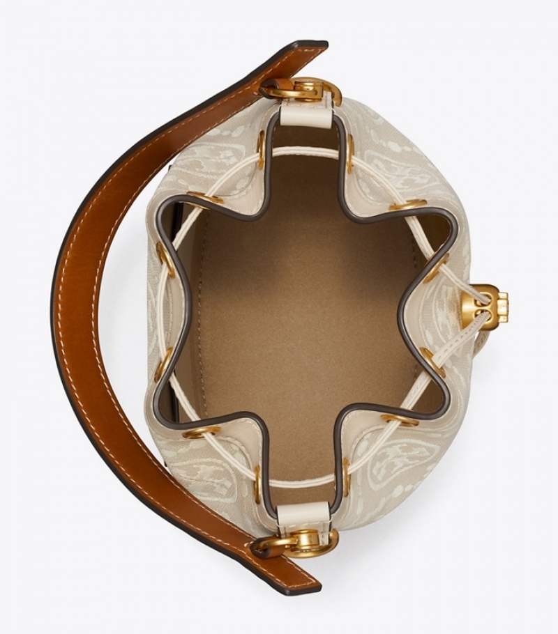 Women's Tory Burch T Monogram Bucket Bags | WVRBLK-120