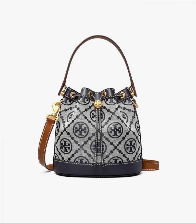 Women's Tory Burch T Monogram Bucket Bags | SKPHBC-126