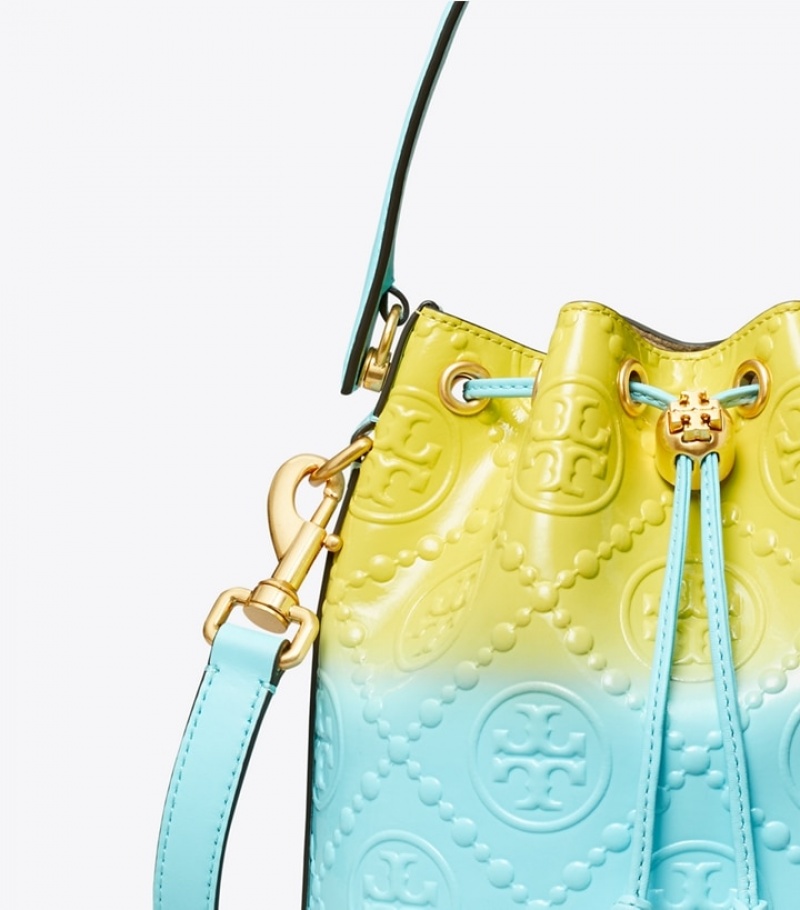 Women's Tory Burch T Monogram Dip-dye Bucket Bags | TKEUGM-179