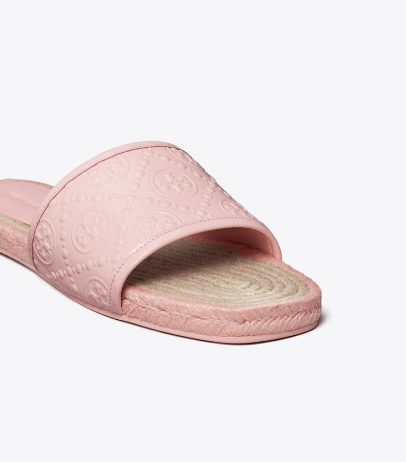 Women's Tory Burch T Monogram Espadrille Slide | FJUAPL-948