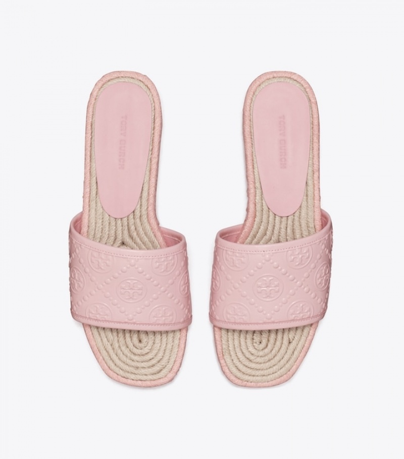 Women's Tory Burch T Monogram Espadrille Slide | FJUAPL-948