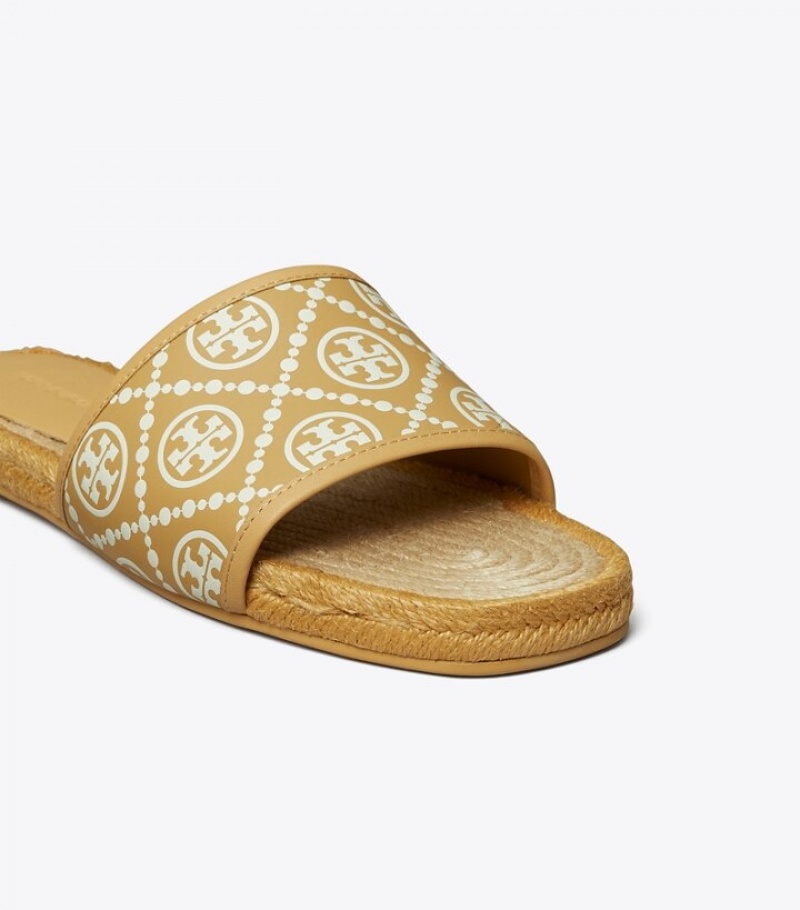 Women's Tory Burch T Monogram Espadrille Slide | QJHEDM-314