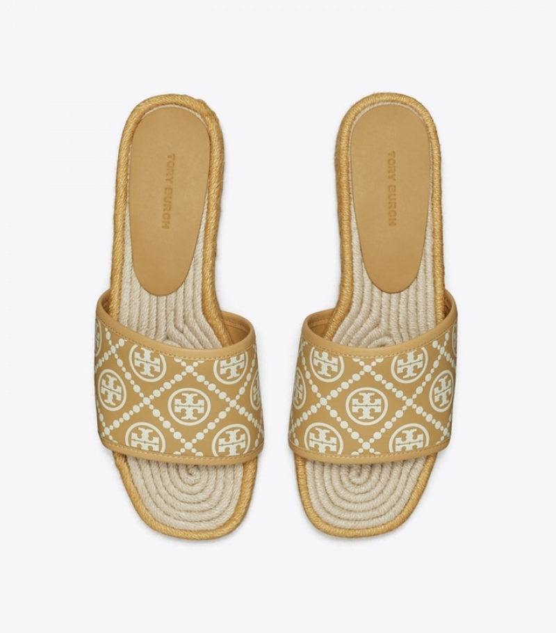 Women's Tory Burch T Monogram Espadrille Slide | QJHEDM-314